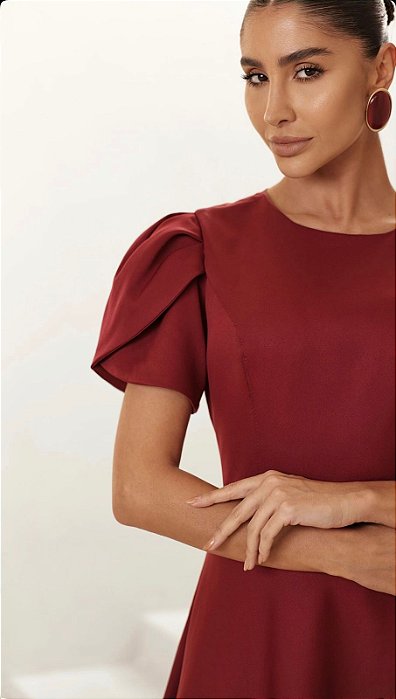 Vestido midi Althea Bordo