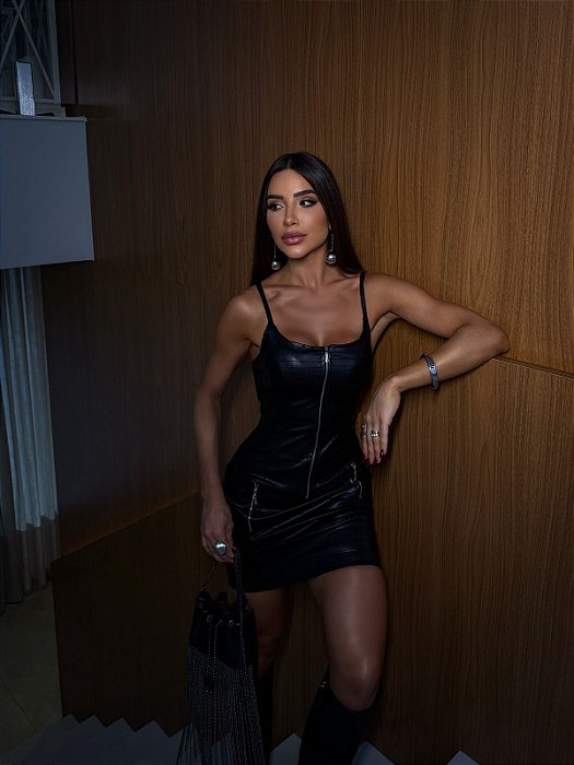 Vestido Curto Chayane - Preto