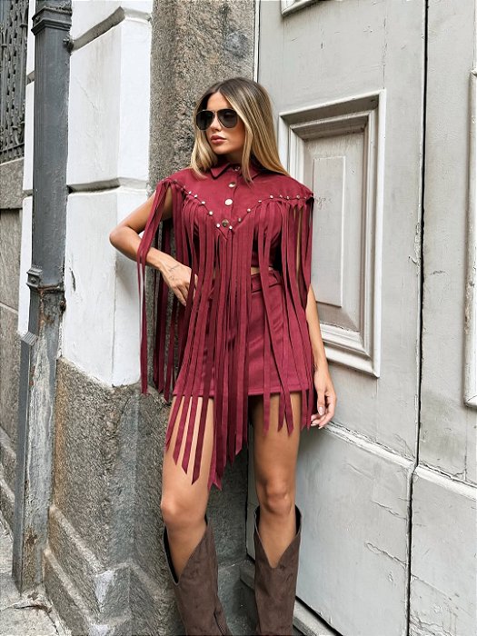 Trijunto Western Chic -Bordo