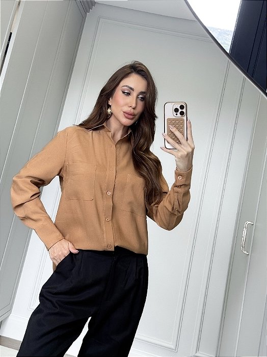 Camisa básica manga longa