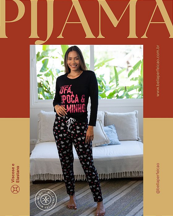 Pijama longo Pipoca