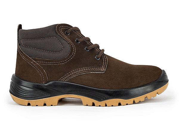 Botina Crival Infinity Nobuck Café Bico PVC Nº 39 | Ca 40099