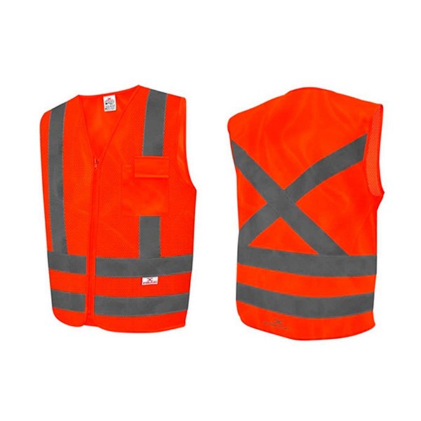 Colete Refletivo Steelflex/Bsb 1 Bolso Laranja Fluorescente