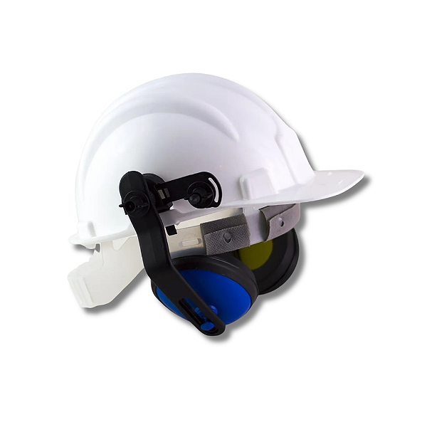 Capacete Branco com Abafador Conjugado 16db Plastcor CA31469