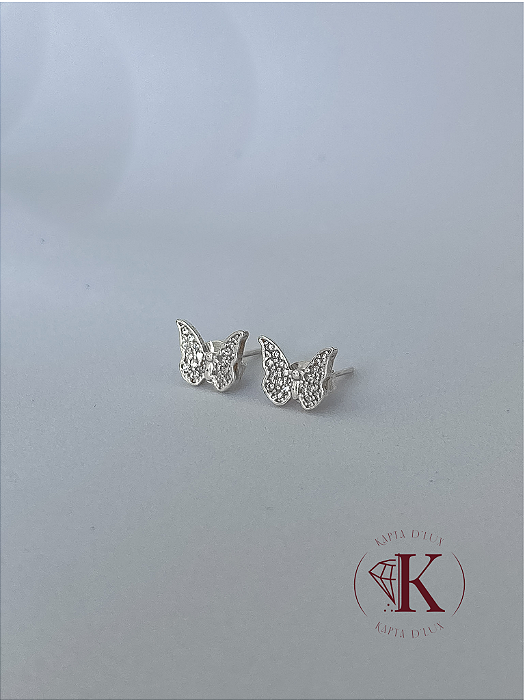 Brinco Borboleta Cravejada