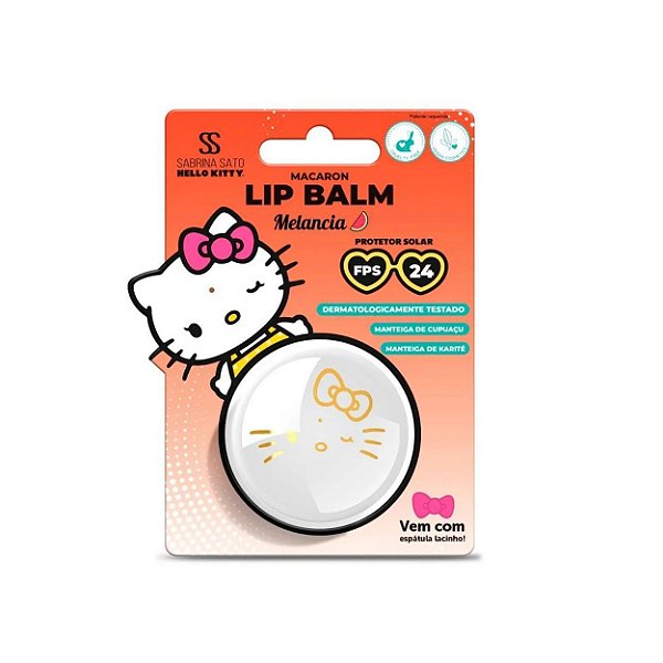 Lip Balm Macaron FPS24 Melancia Sabrina Sato Hello Kitty 8g