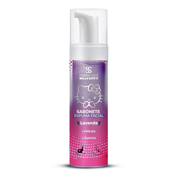 Sabonete Espuma Facial Lavanda Sabrina Sato Hello Kitty 150ml