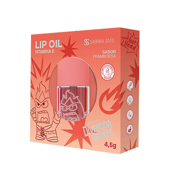 Lip Oil Raiva Cereja Divertida Mente & Sabrina Sato 4,5ml