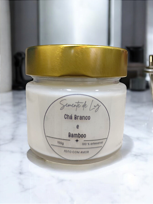 Vela Chá Branco com Bamboo - 150g