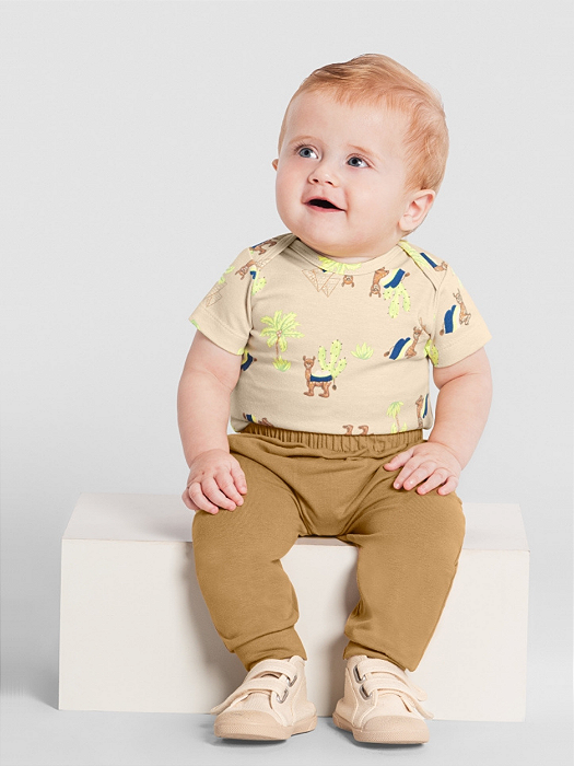 Body Bebê Estampado Brandili