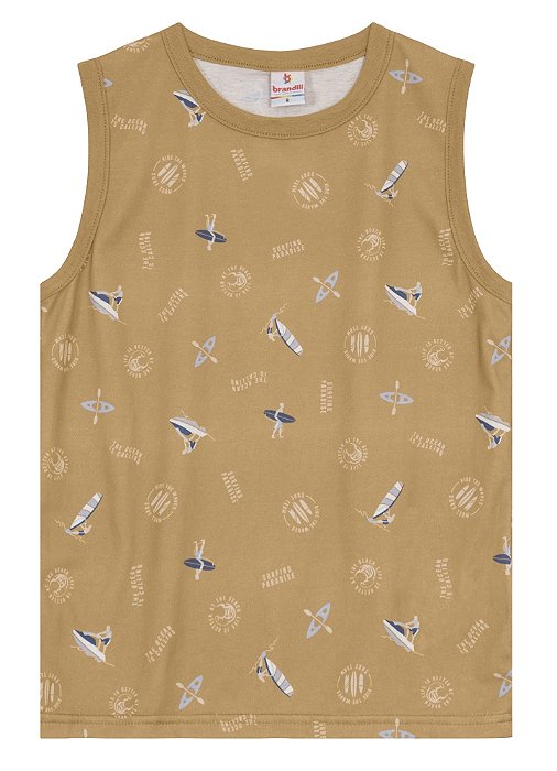Camiseta Regata Masculina Estampada