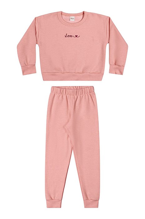 Conjunto Moletom Feminino Love