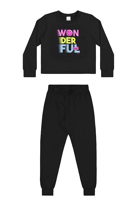 Conjunto Moletom Feminino Dia Feliz