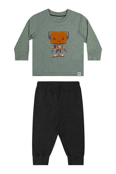 Conjunto Masculino Longo  Robô