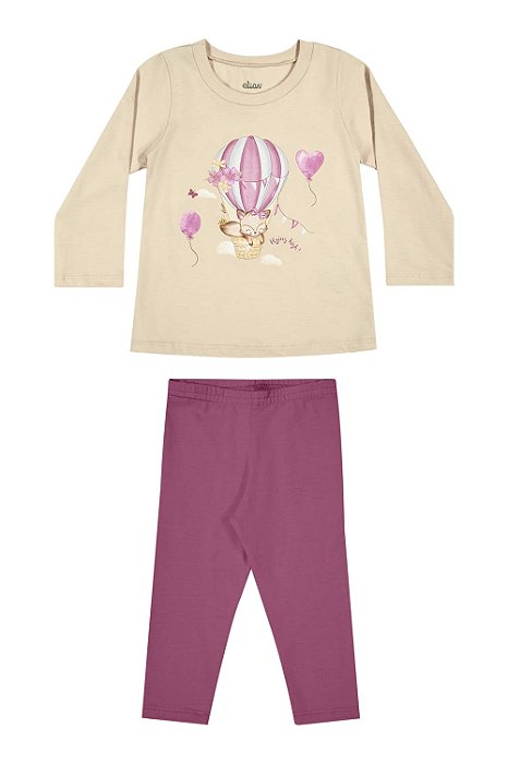 Conjunto Feminino Meia Estação Balão de Inverno