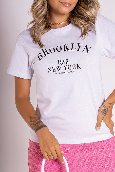 T-shirt Branca Brooklyn