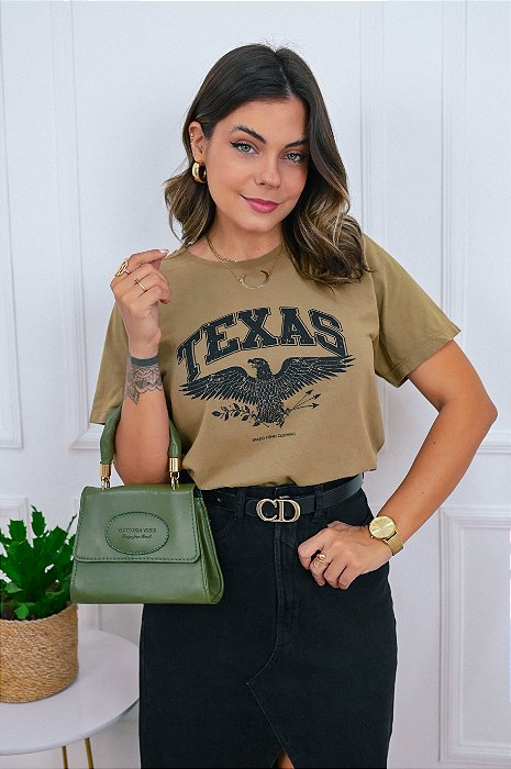 T-shirt Caramelo Texas