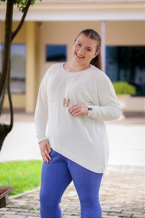 Blusa Ampla Fio Pluma Ponta