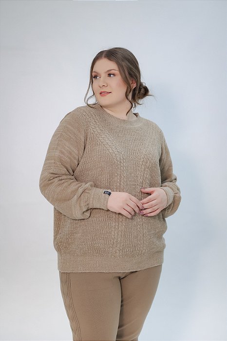 Blusa Ampla Fio com Tranças