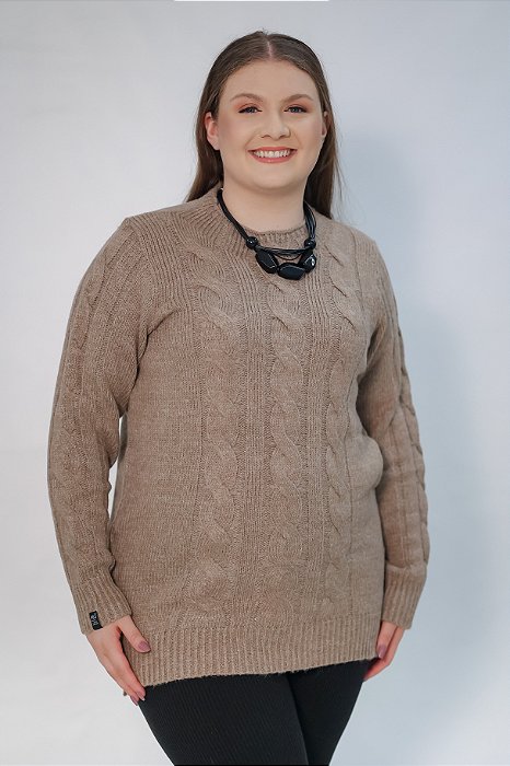 Blusa Trançada Comprida