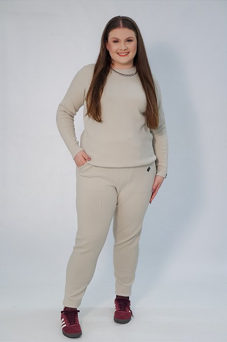Conjunto Blusa e Calça Trançada