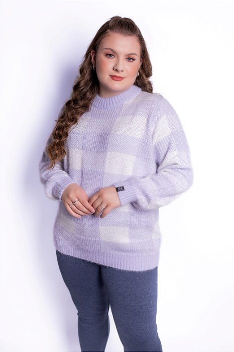 Blusa Xadrez Peludinha