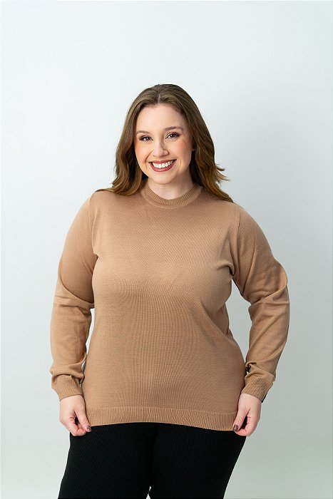 Blusa Básica Decote Redondo