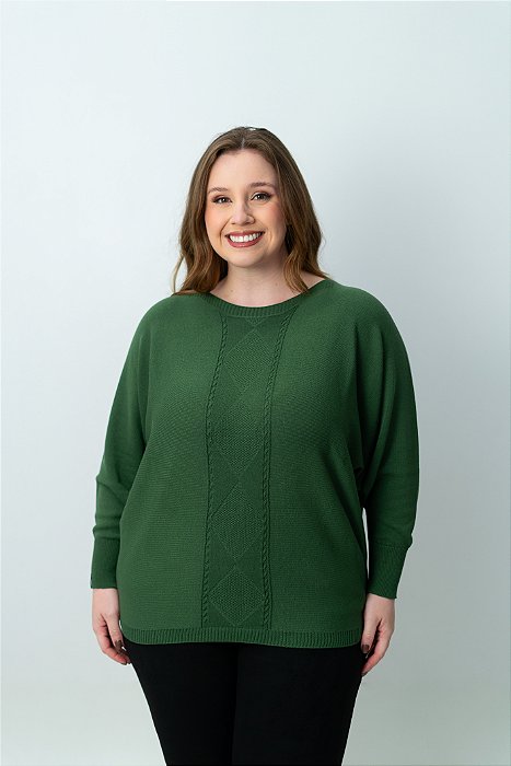 Blusa Ampla com Trabalhado Central
