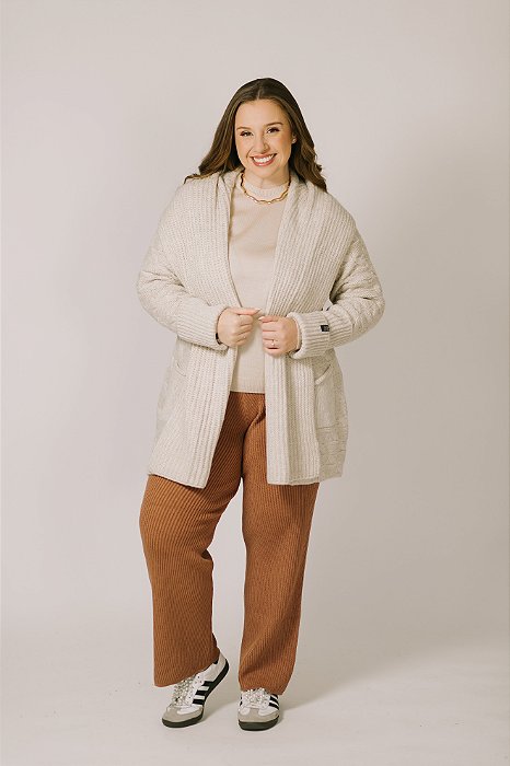 Casaco Amplo Trançado Pausa Profunda