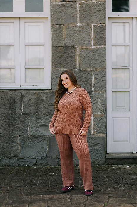 Blusa em Mousse Entrelaço