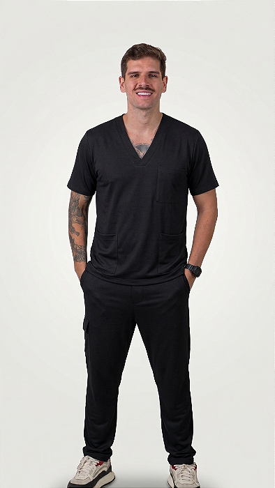Scrub Bergô Masculino Preto