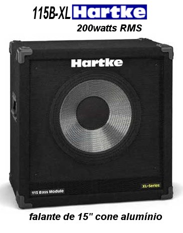 Caixa de Baixo Hartke 115B-XL Falante de alumínio - 1x15"
