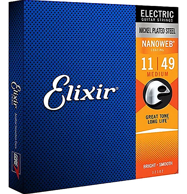 Encordoamento Elixir Guitarra Nanoweb 0.11