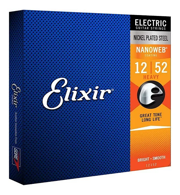 Encordoamento Elixir Guitarra Nanoweb 0.12