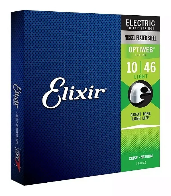 Encordoamento ELIXIR Guitarra OPTIWEB 0.10 - Som mais Natural