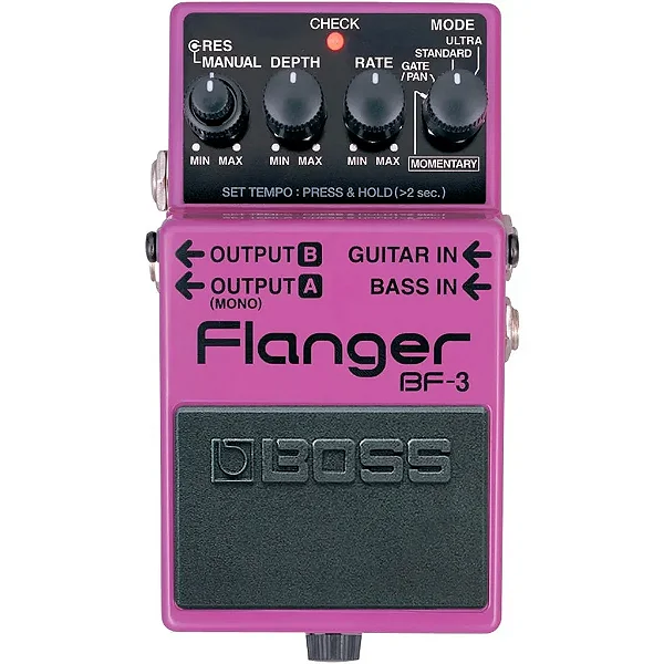 Pedal Boss BF-3 Flanger - Serve Guitarra ou Baixo
