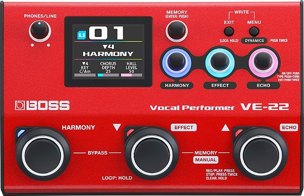 Pedal BOSS VE-22 Vocal Performer