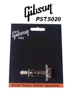 Chave Gibson 3 Posições LP Reta modelo PSTS 020 Knob Creme