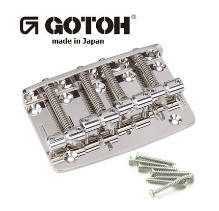 Ponte p/Baixo Gotoh 203B-4-C - 4 cordas Cromada - Acompanham Parafusos