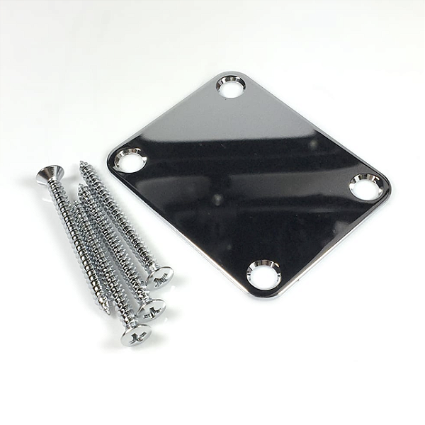 NBS-3C Neck Plate GOTOH - Cromado acompanha os 4 parafusos