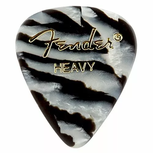 Palheta Fender 351 Premium Celuloide Palhetas Heavy Zebra  (Unidade)