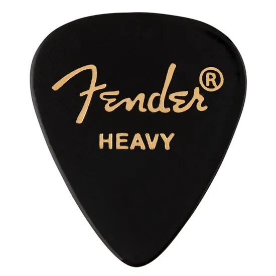 Palheta Fender Preta Heavy (unidade)