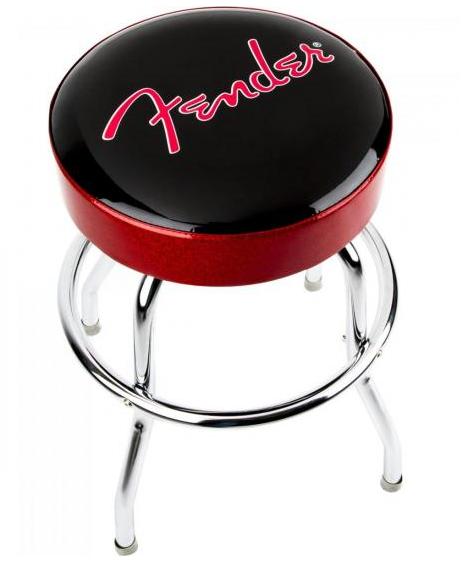 Banco Fender Barstool 24" FENDER Vermelho e Preto