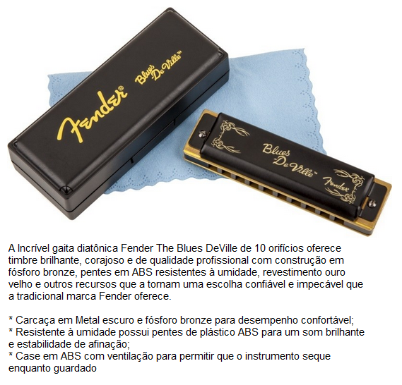 Gaita Fender BLUES DEVILLE em DO (C)