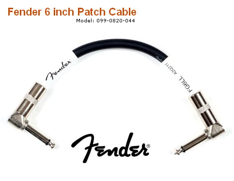Cabinho para Pedal Fender Plugs metálicos 15cm - Tweed tecido