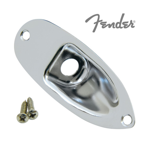 Jack Plate Fender Stratocaster Chrome