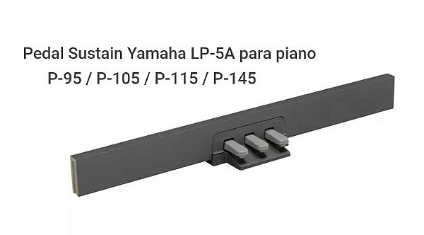 LP-5A Preto - Pedal YAMAHA Triplo para P-45/95/105/115/145