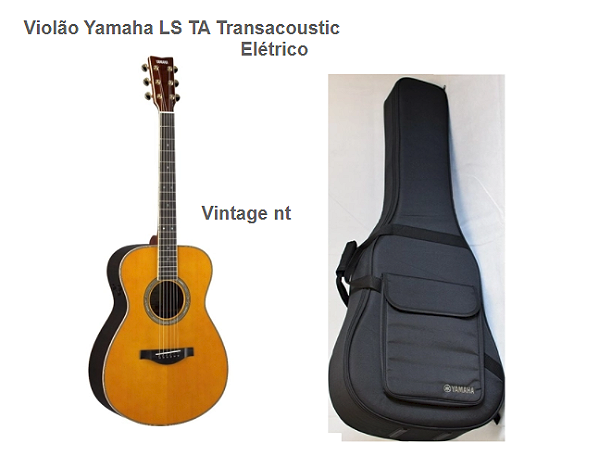 Violão LS-TA TransAcoustic Yamaha aço Cor: Natural c/ Soft Case Original