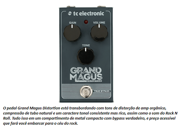 Pedal TC ELETRONIC Grand Magus Distortion