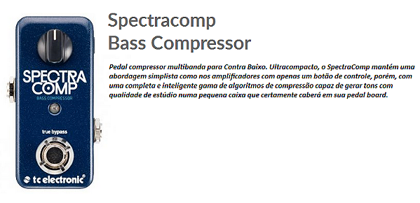 Pedal TC ELETRONIC Spectracomp Bass